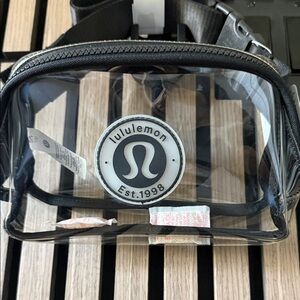 lululemon athletica Clear Crossbody Bag with Black Trim